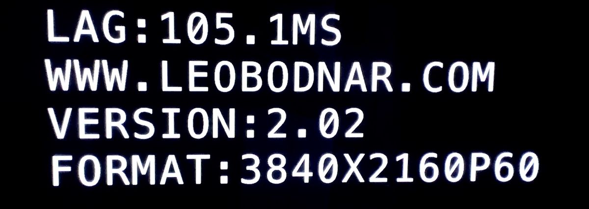 Leo Bodnar 4K HDMI Lag Tester signal vidéo